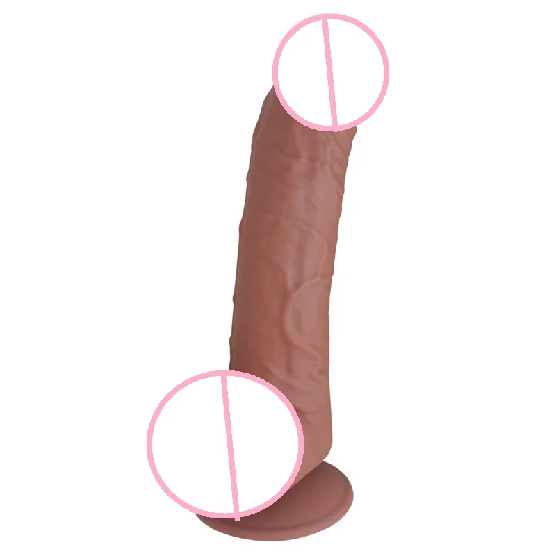 Realistic 7 Inch Silicone Dildo Powerful Suction Cup Soft Big Penis Sex Toys for Women and Men