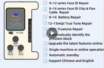 AY A108 Dot Matrix battery Repair tools for iPhone X XR XS 11 12 1314 PM Dot Projector Read Write Dot Matrix Face ID Repair Flex