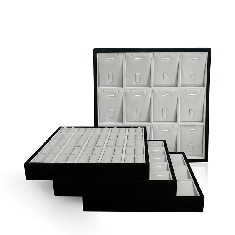 Бархатная модель роскошные панели витрина кольцо серьги кулон ожерелье подставки производство ювелирных изделий дисплей