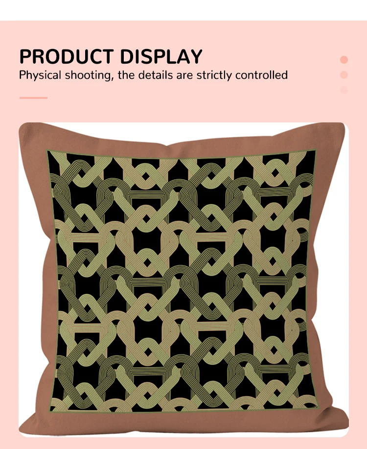 New Style High Quality Luxury Green Custom Velvet Cushion Cover Living