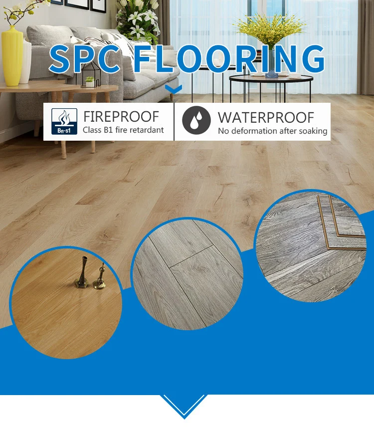 High Glossy Vinyl Tile 8mm Pvc Laminate Vinyl Plank Flooring Lvt Click