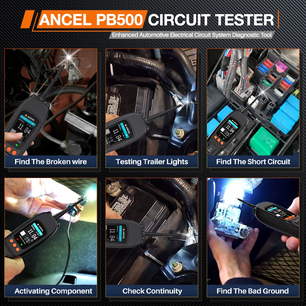 ANCEL PB500 Pengujian Baterai