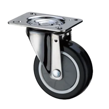 Customized Modern Commercial Wheels 4" Standard Stainless Steel Medical Hospital Bed Caster Wheels for Industrial Equipment Use