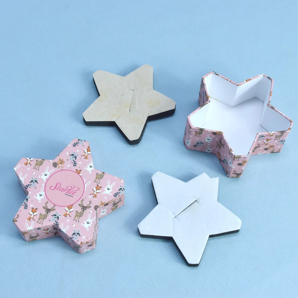 Square Crossing Angel Gift Box for Baby Shower Baptism Birthday Wedding Decoration Candy Boxes with Embossing Printing