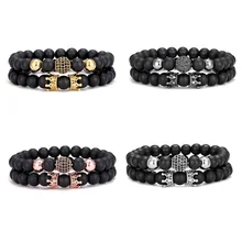 Hot Selling Mens Jewelry 19cm Trendy Fashion Bracelet Set Beaded Bracelets for Men Fashion Bracelets & Bangles Mens Bracelets