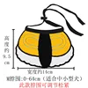 Sushi amarillo y negro con servilleta para babear