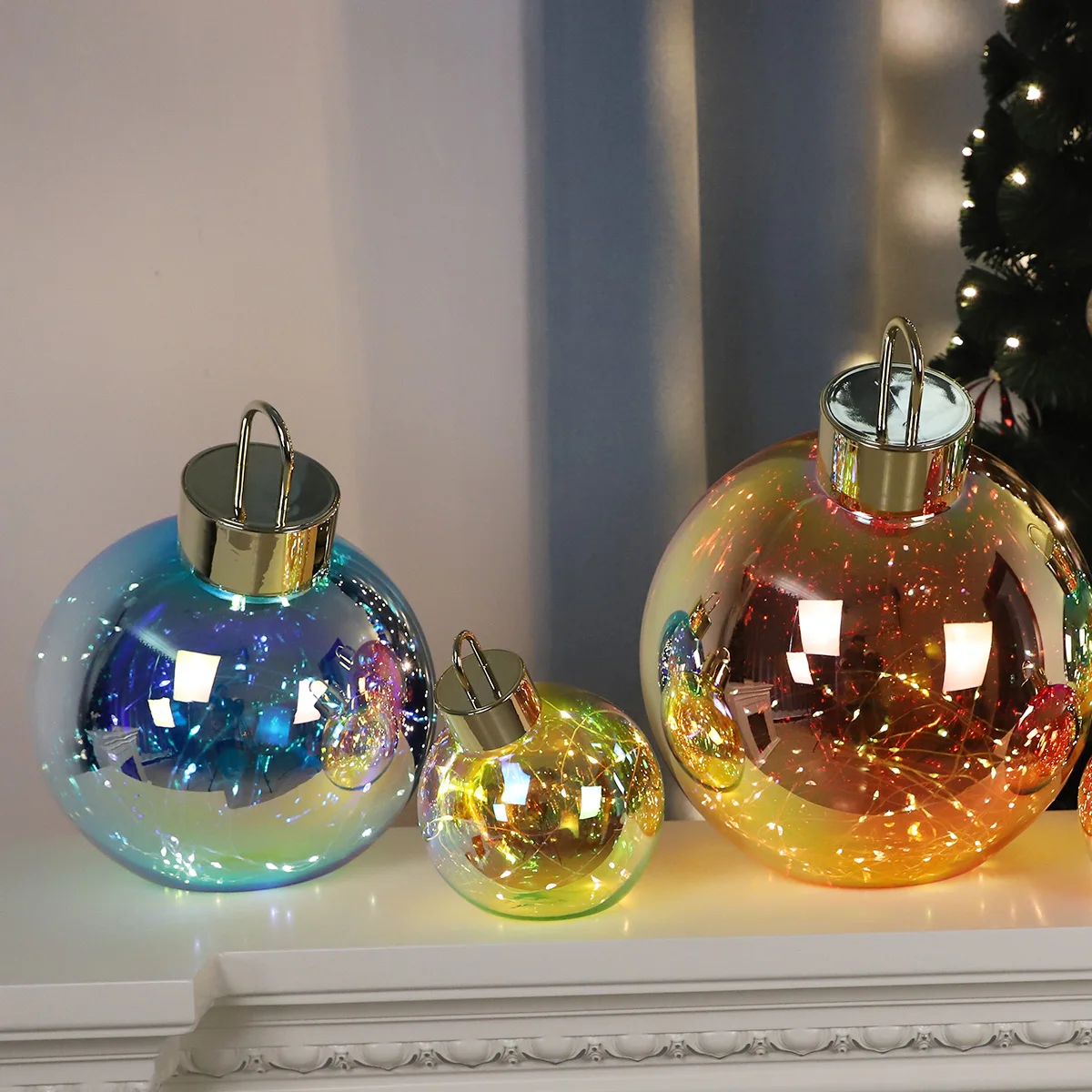 glass blown christmas ornament hand blown ornament christmas big glass ball big glass ball with led lights