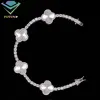 bracciale trifoglio bianco