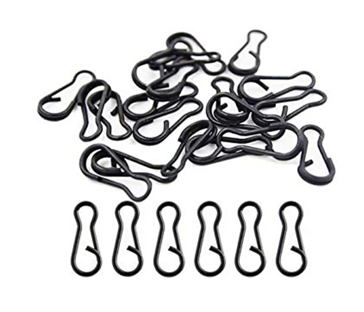 Matt Black Steel Fishing Quick Release Clips Carp Fishing Speed Link