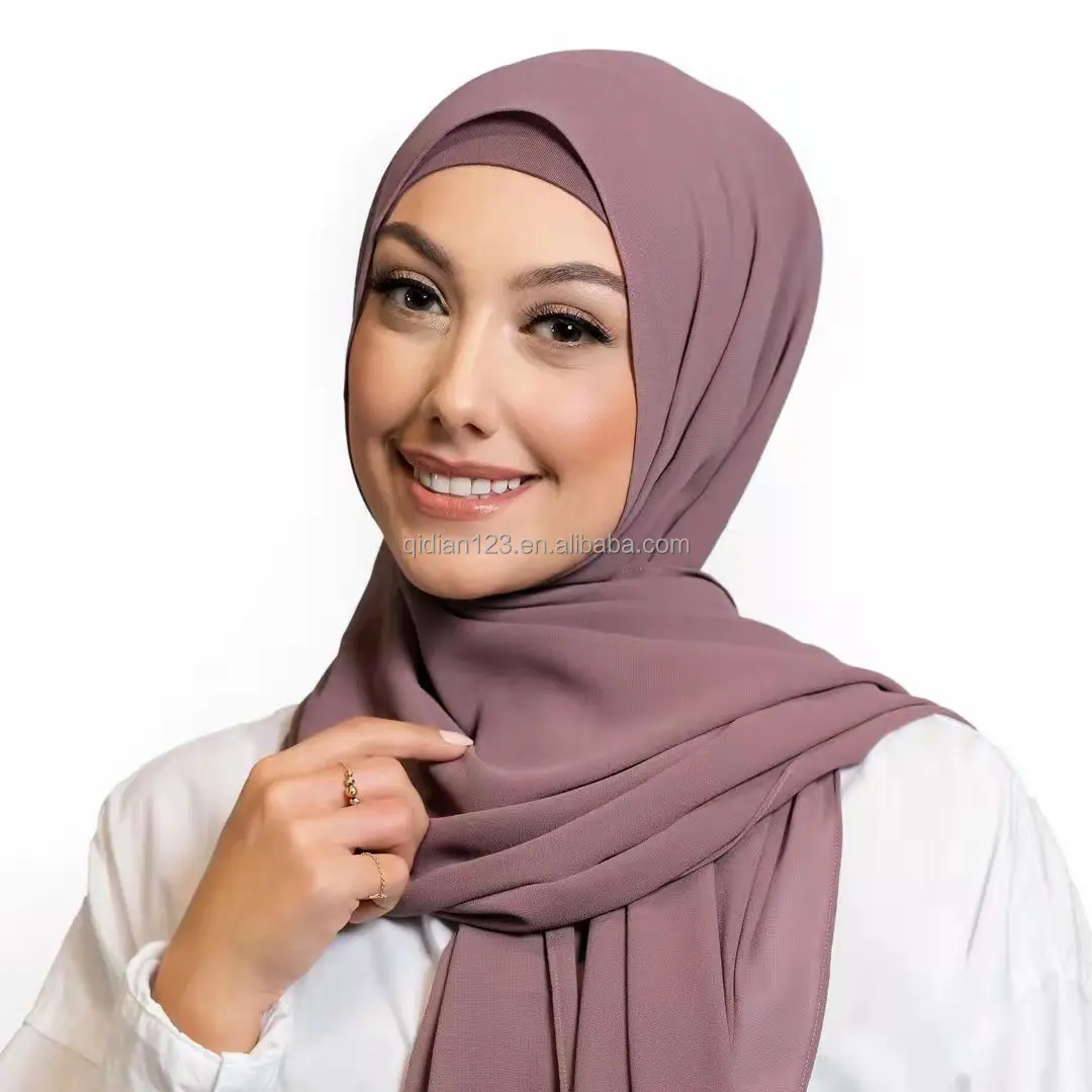 Hot Selling Premium Chiffon Hijabl With Customized Pantone Colors