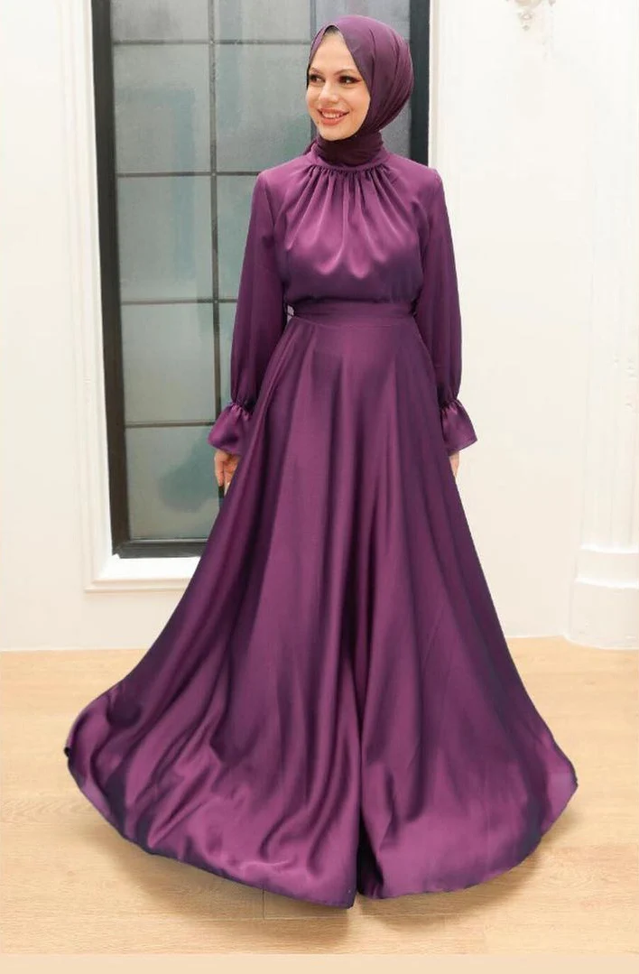 dress big long muslim Lace Hijab Wedding Dress: A-line, Long Sleeve