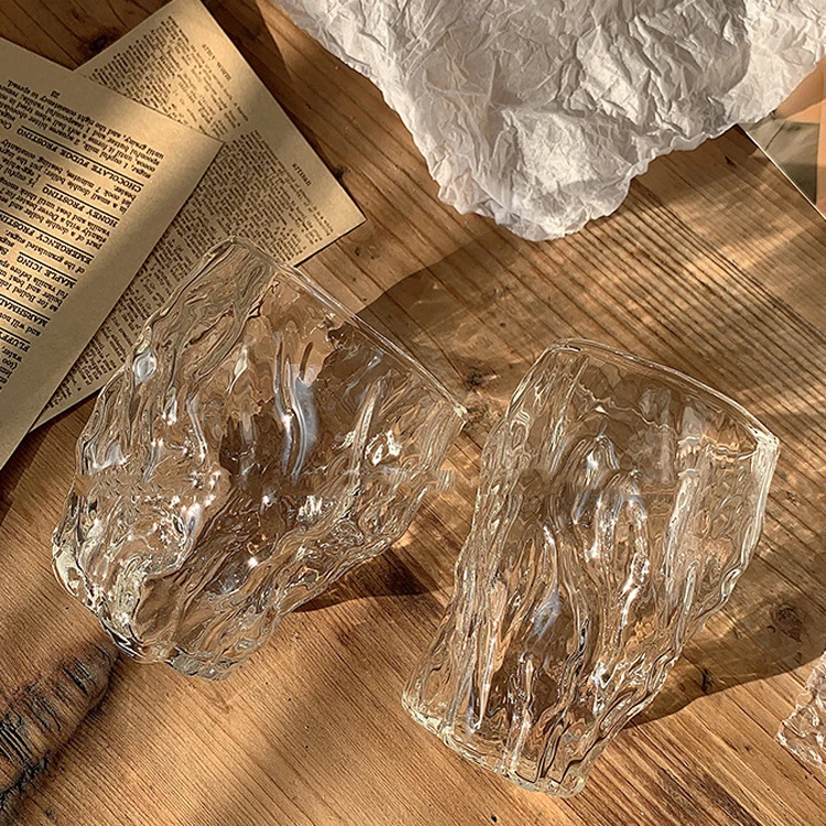 Стеклянные стаканы для кофе из боросиликатного стекла с креативной гравировкой