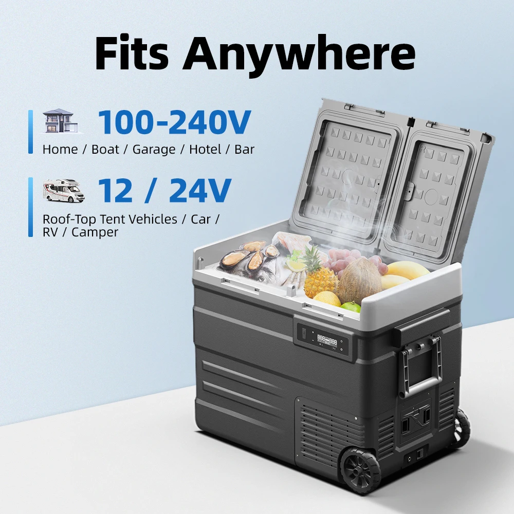 UD55 Alpicool Fridge Freezer Combo Portable 12V Cooler