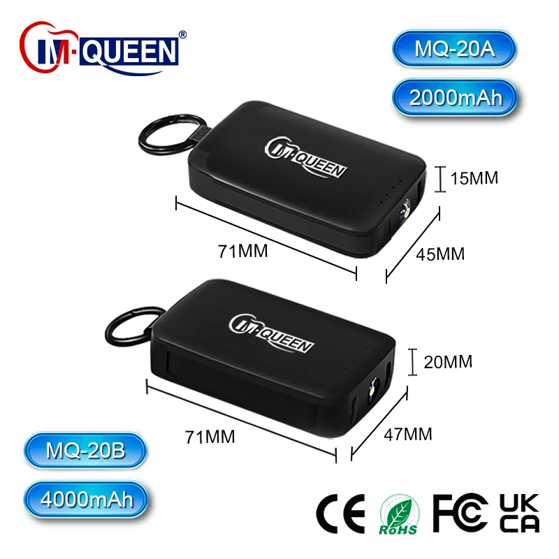Mini Keychain Emergency Power Bank 2000mAh 4000mah External Battery for Charging Portable Car Key Shaped Power Bank for Phone