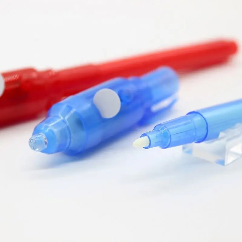 Светодиодная УФ-лампа волшебная невидимая чернильная ручка с УФ-лампой