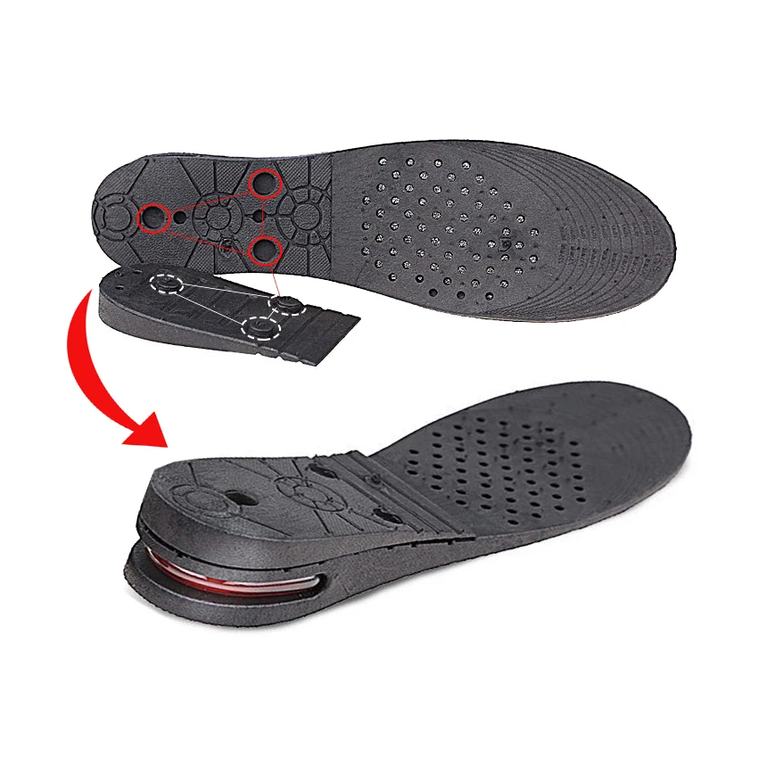 Semelles Rehausseurs 2cm Transparentes - Pour Chaussures Hautes Hommes/Femmes