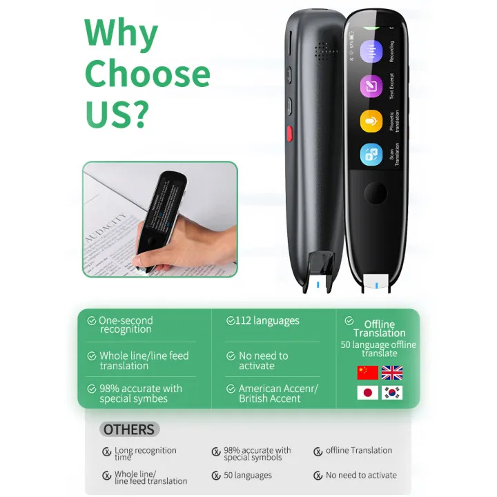 Educational Newest Smart Translator Vormor X3 Electronic Dictionary Metal Exam Reader Voice