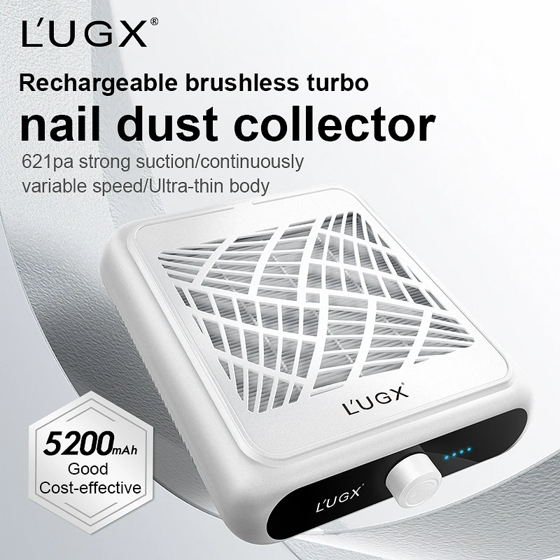 1023-P L'UGX ネイル 集塵機 ネイルダストコレクター LG621S LUGX LG622S プロ仕様充電式プレミアムネイルダストコレクター