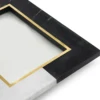 White, black and gold
