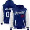 White Sleeve Royal Blue Jacket White