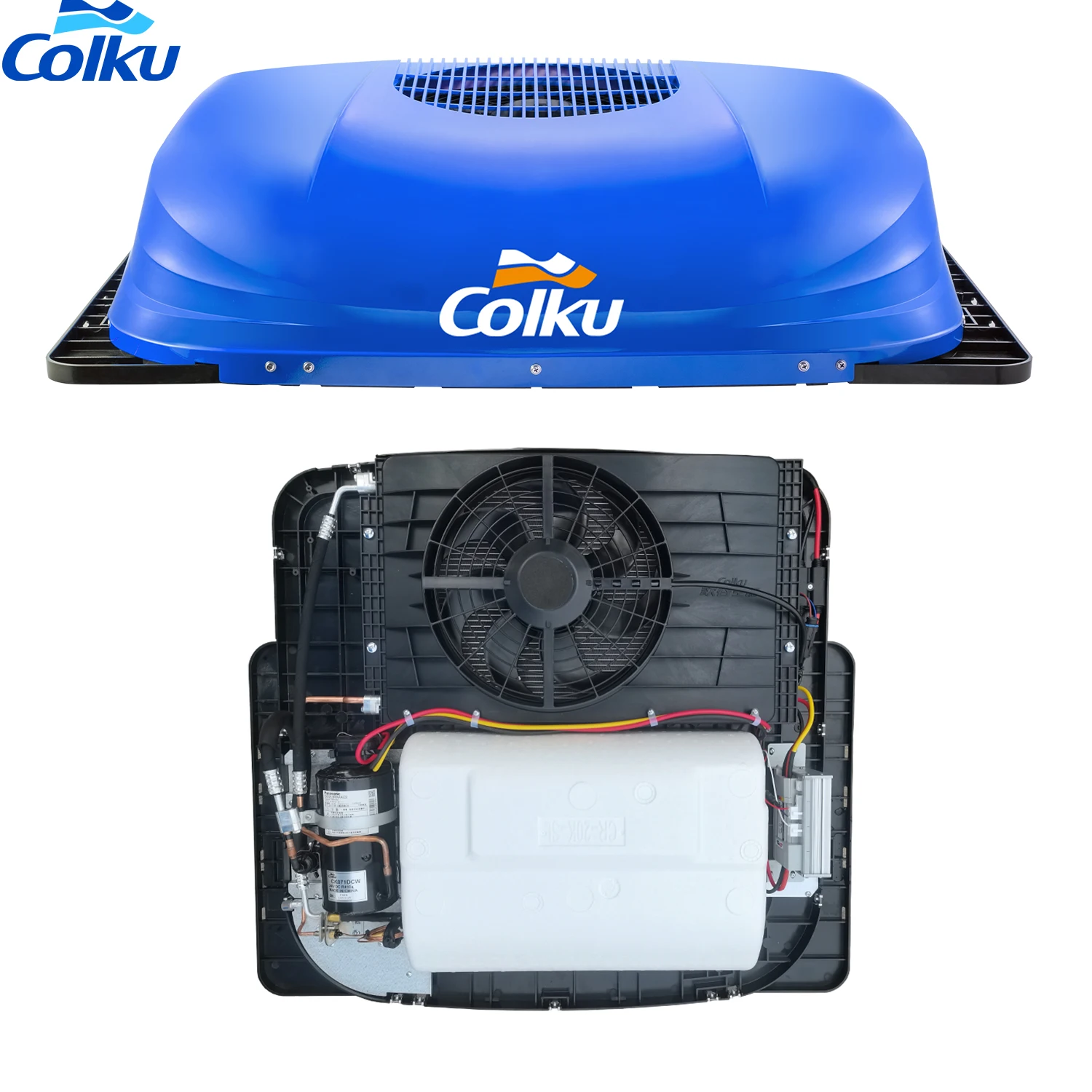 Rooftop Design All-in-one 12V 24V Battery Powered Parking Air Conditioner 12v Rooftop air Conditioner for Truck Camper Caravan
