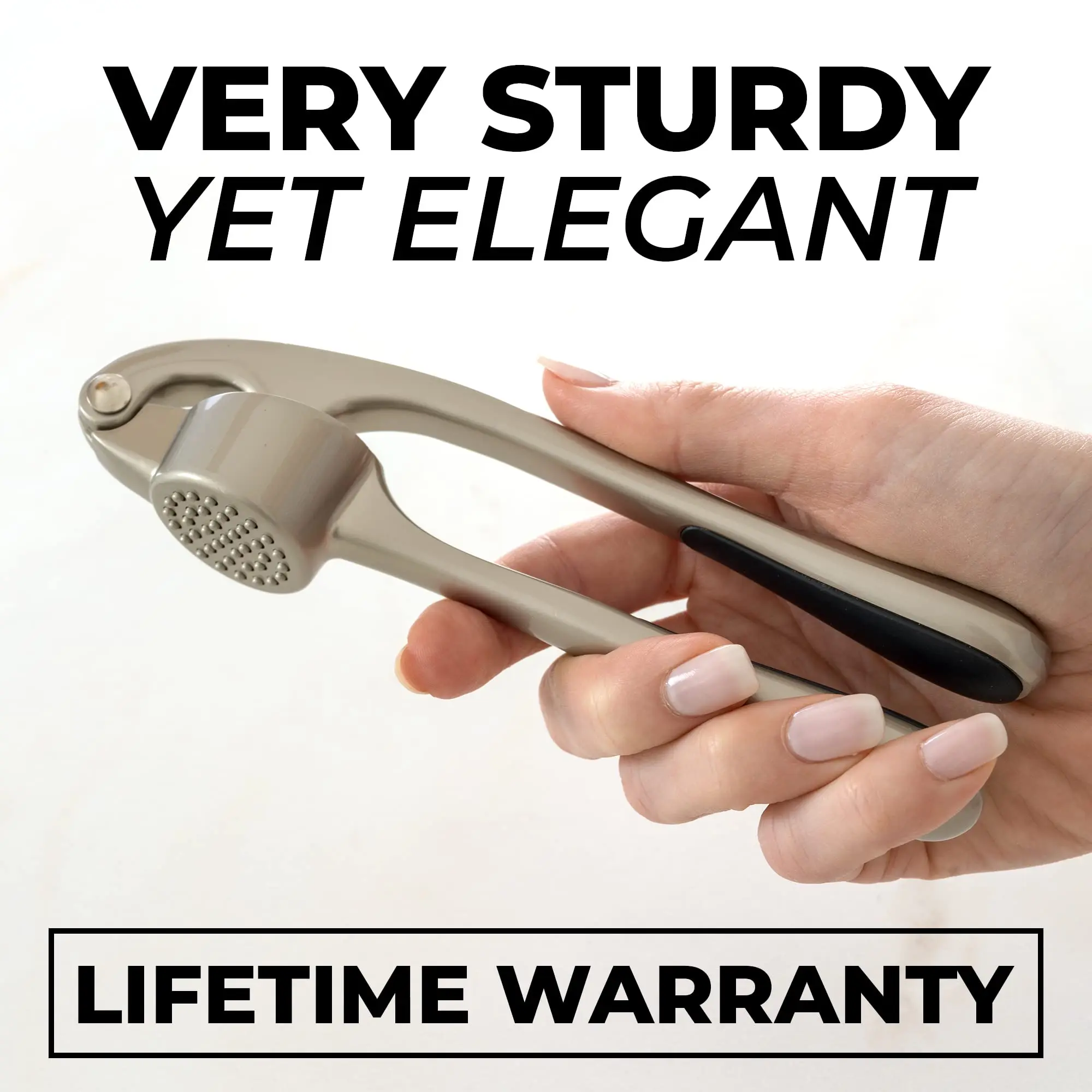 Garlic Crusher Mincer Tool Kitchen Premium Garlic Press With Soft Easy