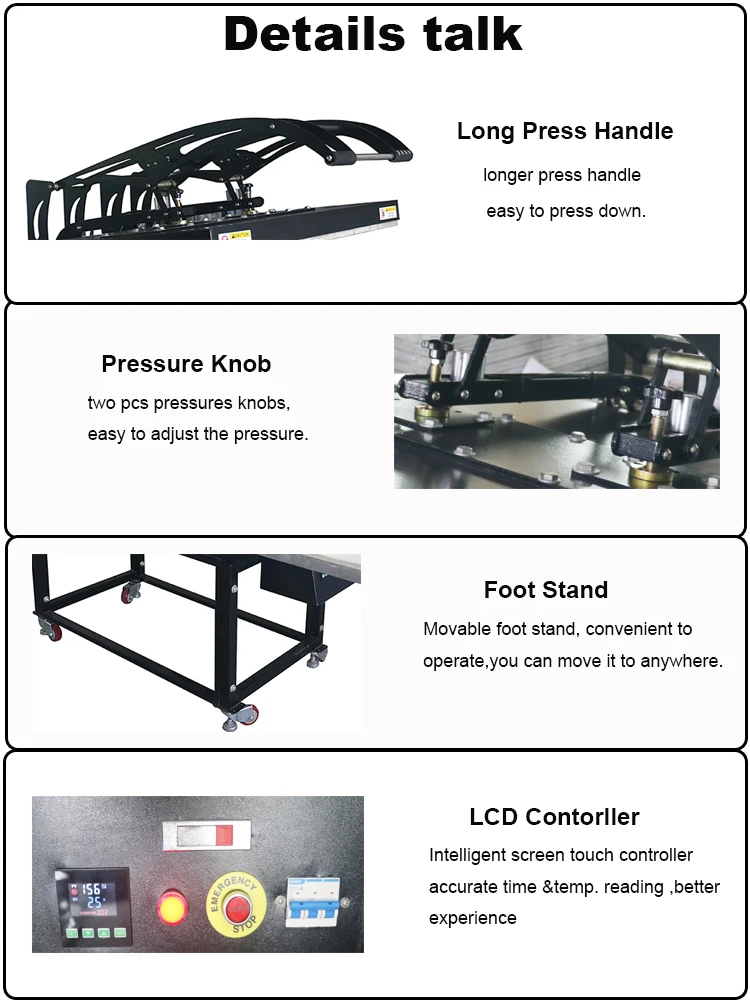 Small and Medium-Sized Manual Heat Press Machines Large Area Printing and Ironing Sales of Clothes