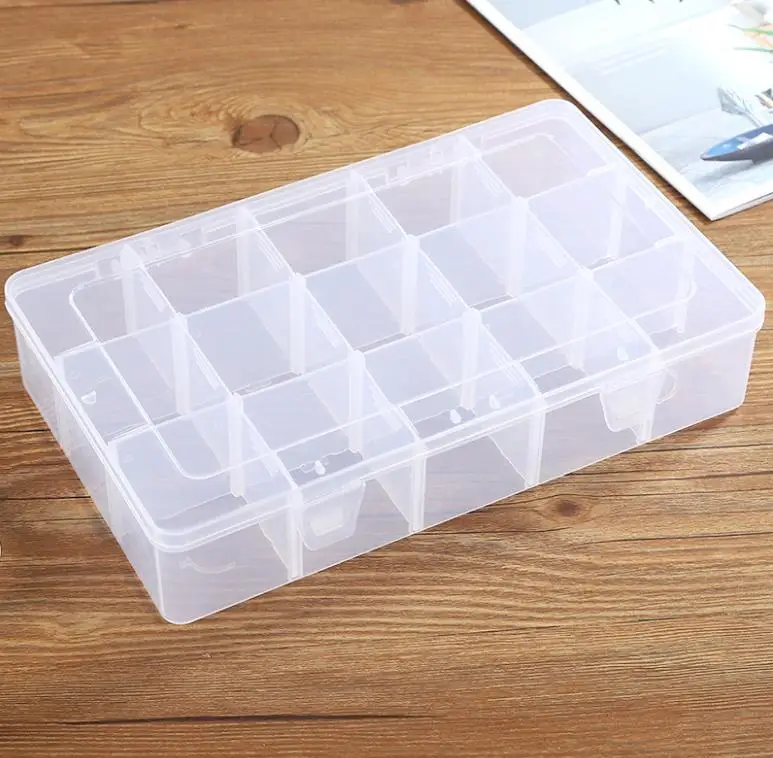 Large 15 Grid Clear Organizer Box