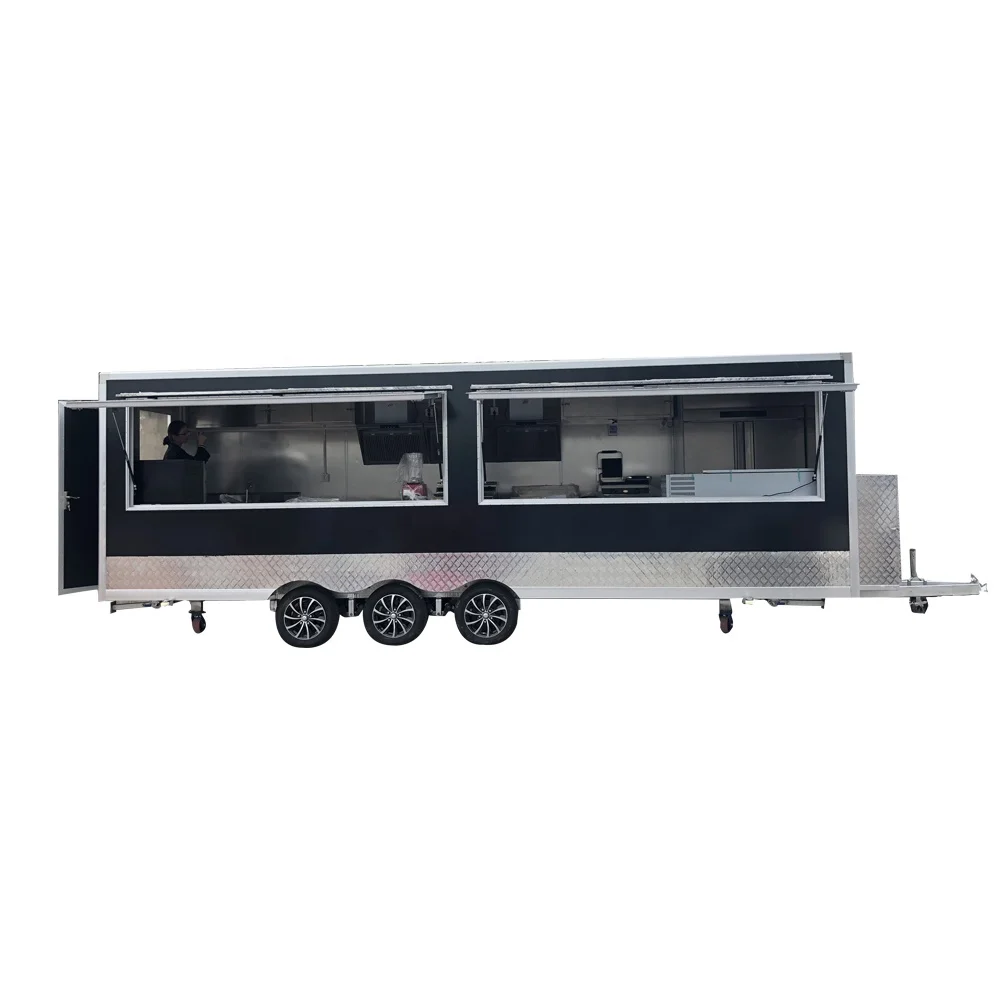 Food Cart Sale Europe Ice Cream Pizza Taco Truck Waffle House Halal Van Mobile Beer Bar manufacture