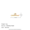 Mini ot ring buckle-gold