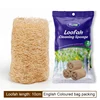 Esponja vegetal natural suave de 10 cm con bolsa de colores