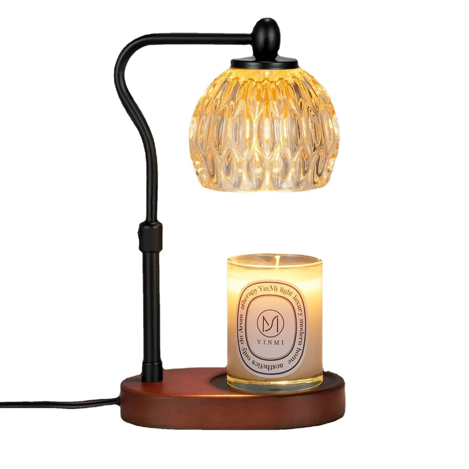 Glass Lamp Head Candle Warmer Lamp With Timer & Dimmer Candle Warmer