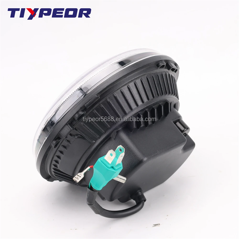 product tiypeor e mark dot 7 inch motor headlight for harley motorcycle lamp high performance projector round headlight for jeep jk-7