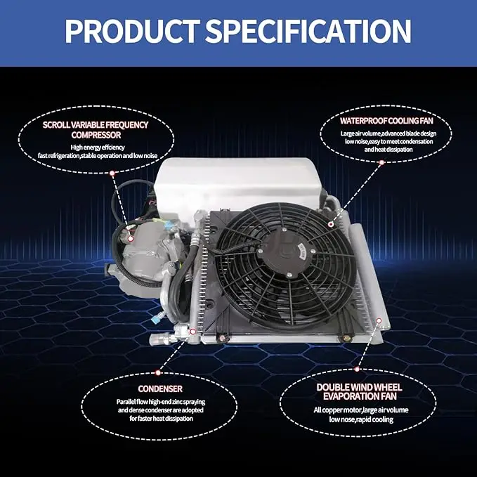 Parking Air Conditioner, Portable, DC12V, 2000W - detail 10