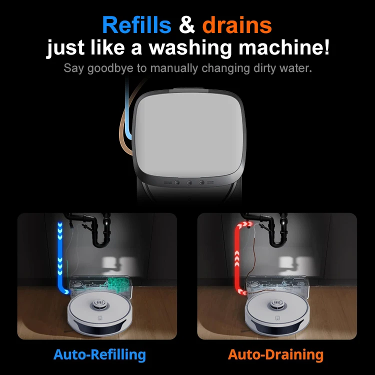 Dropshopping Low Price Robot Vacuum Cleaner on Sale Full Automatic Dual Mop Auto Lifing Laser Robot Vacuum Cleaner on Sale