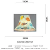 Apertura colorata sul fondo del pesce 20 cm