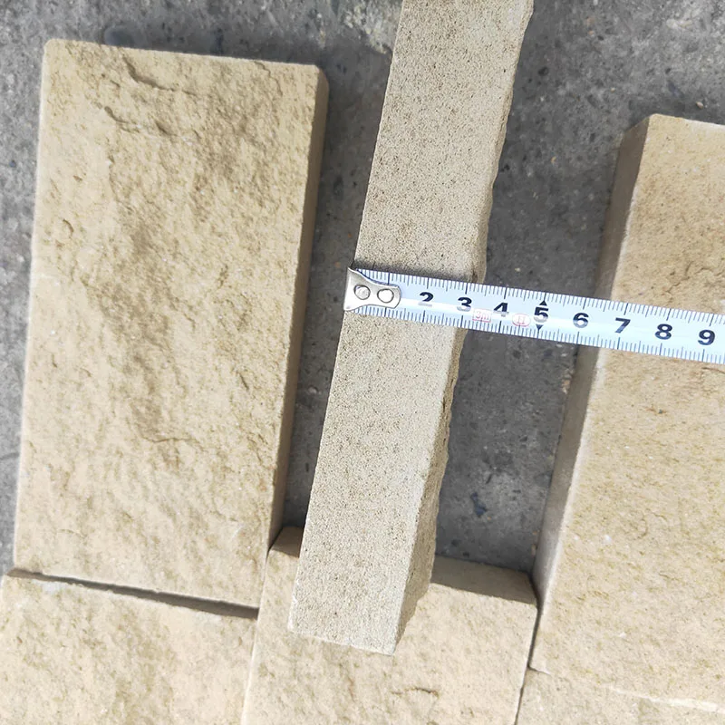 Factory Natural Sandstone Wall Cladding Panels  Exterior Decorative Culture Stone Mushroom Beige Sandstone
