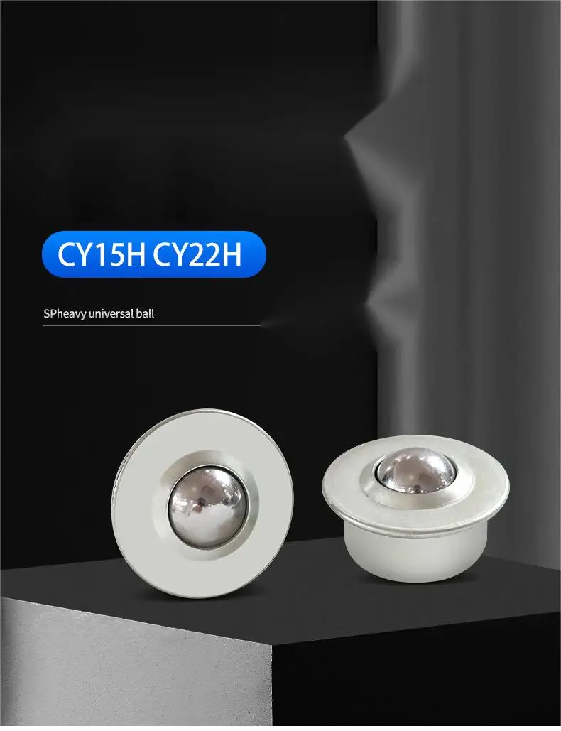 CY15H CY22H  Ball Transfer Units Nylon steel ball stamped galvanized universal wheel Heavy Duty Ball Diamond Bearing