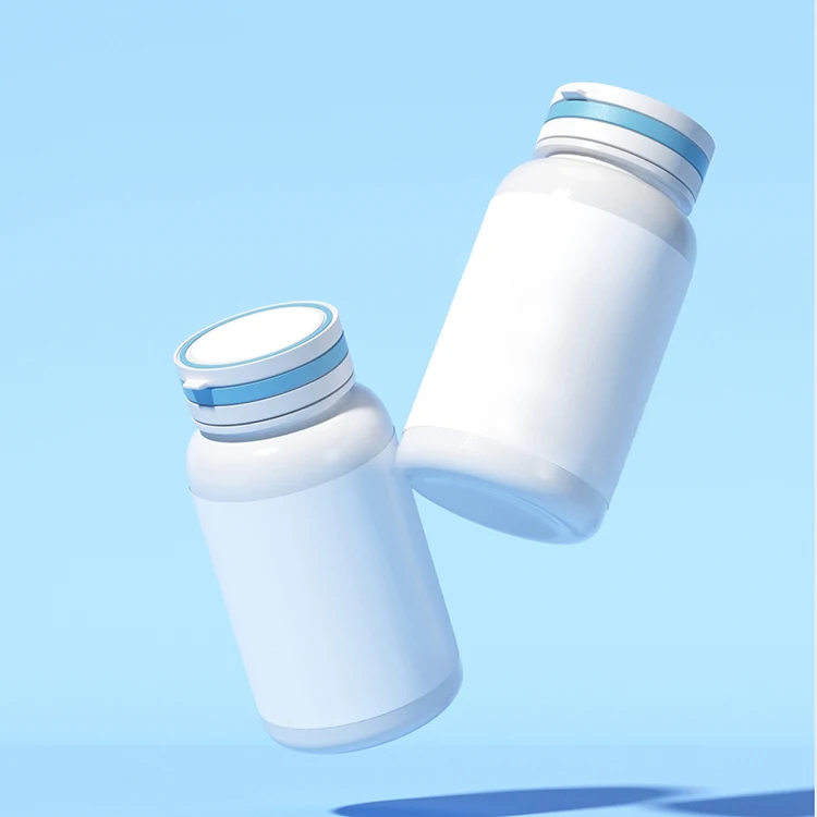 Custom Printed 120ml Premium Plastic Bottle for Vitamin Capsule & Pill Medicine Packaging