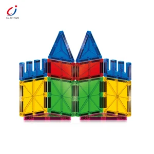 Chengji Magnetic Blocks Travel Set Toddler Kids Educational Toys 3D DIY Colorful Set Baby Toys Educational Magnetic Tiles