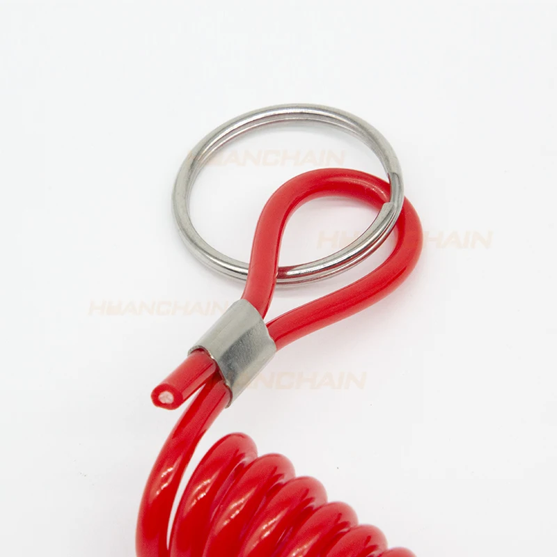 Colorful Retractable Steel Wire Rope Tool Lanyard For Boat Safety ...