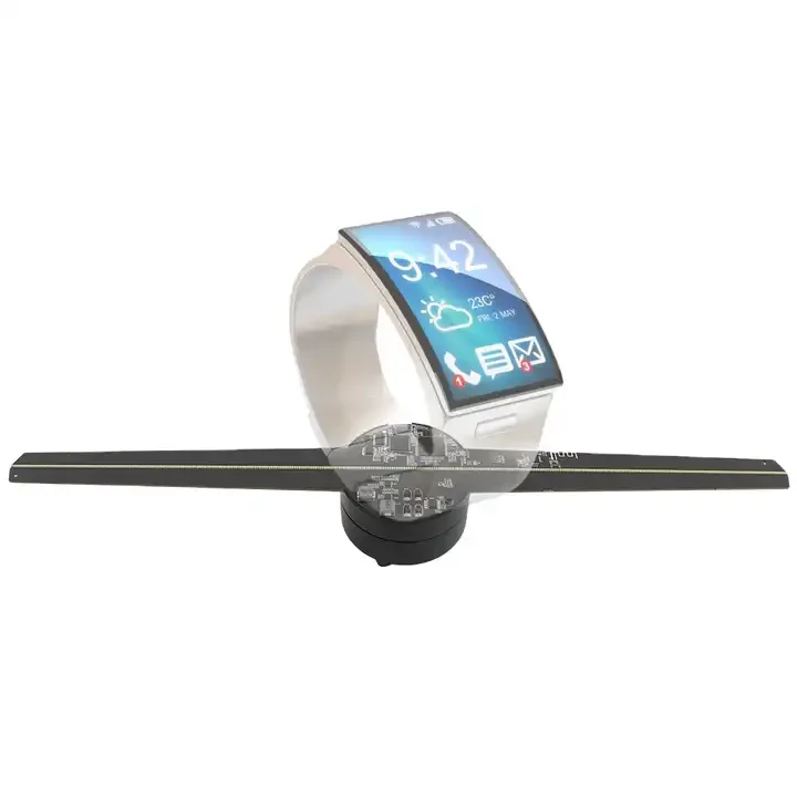 3D Holographic Advertising Projector Wifi 3d Hologram Fan 42cm 2 Blade LED Big Best for Exhibition Mall Holiday