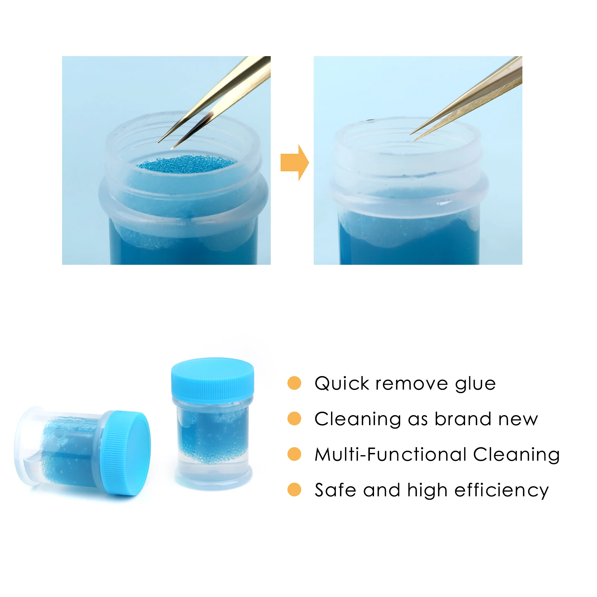 Wholesale Price Lash Tweezer Cleanser Eyelash Extension Tweezer Cleaner