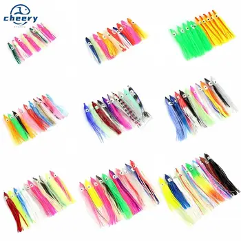 CHEERY NEW 4cm-24cm Luminous Fishing Squid Skirts Octopus Assist Artificial Soft Plastic Octopus Trolling Lure Fishing Lures – Soft Lure – view 2