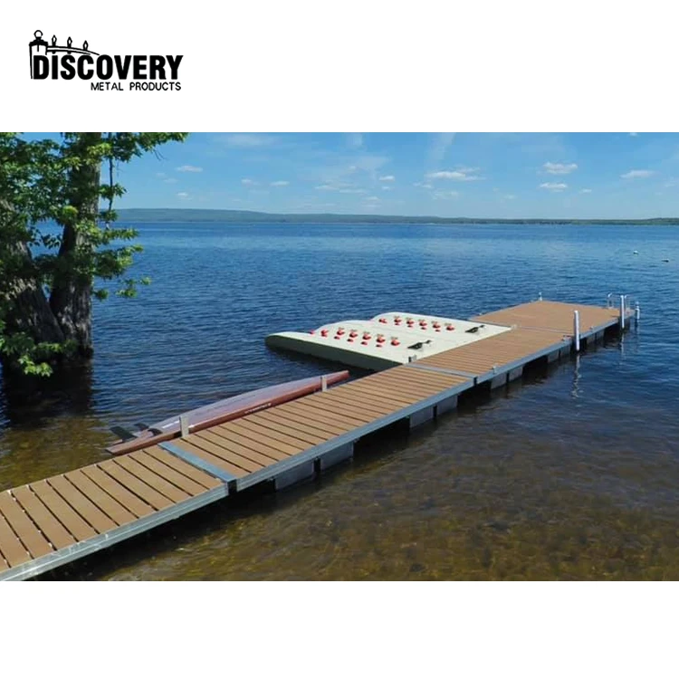 Factory Prices Removable Aluminum Roll-in Floating Dock Platform High Quality 4x8 Aluminum Dock Sections for Lake