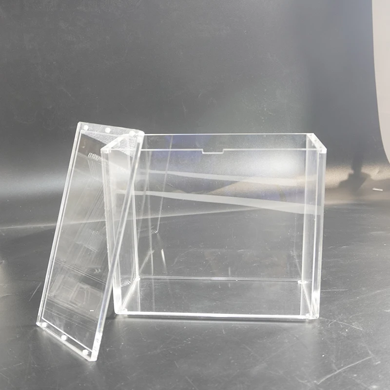 Custom Clear UV-Resistant Pokemoned Elite Trainer Box Protective Case Acrylic ETB Display Case with Finger Hole