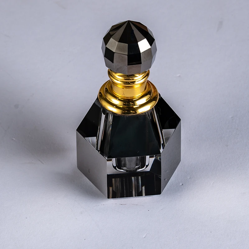 product small bridge new wholesale hexagonal customizable glass empty bottle high end luxury 3ml 6ml crystal perfume bottle-5