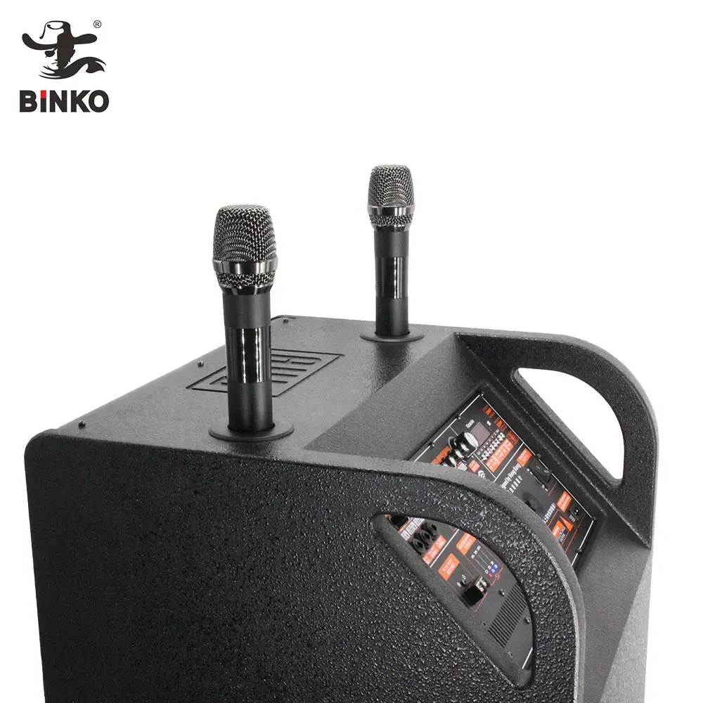 Commercial 500w Speaker Double 15 Inch Powered Line Array Speaker Active  Pro Sound System U-wireless MIC High Quality