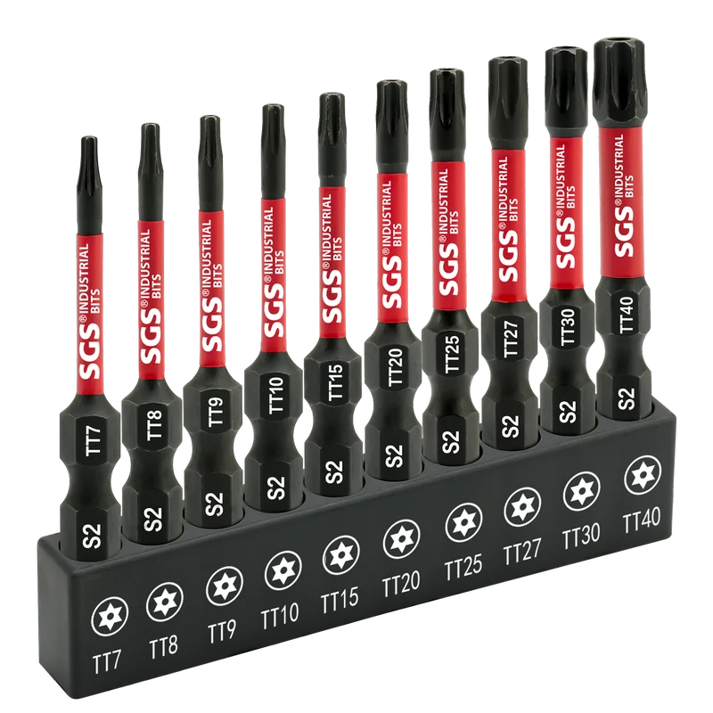 MOYOTEC 10PCS Source Factory 50mm Impact Screwdriver Bit Set 1/4 Torx with Hole Screwdriver Bit Mult