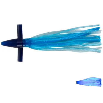 High Quality 180mm 230mm Soft Rubber Trolling Lure ABS Material Luminous Octopus Squid Skirt Swim Bait for River Fishing – Soft Lure – view 5